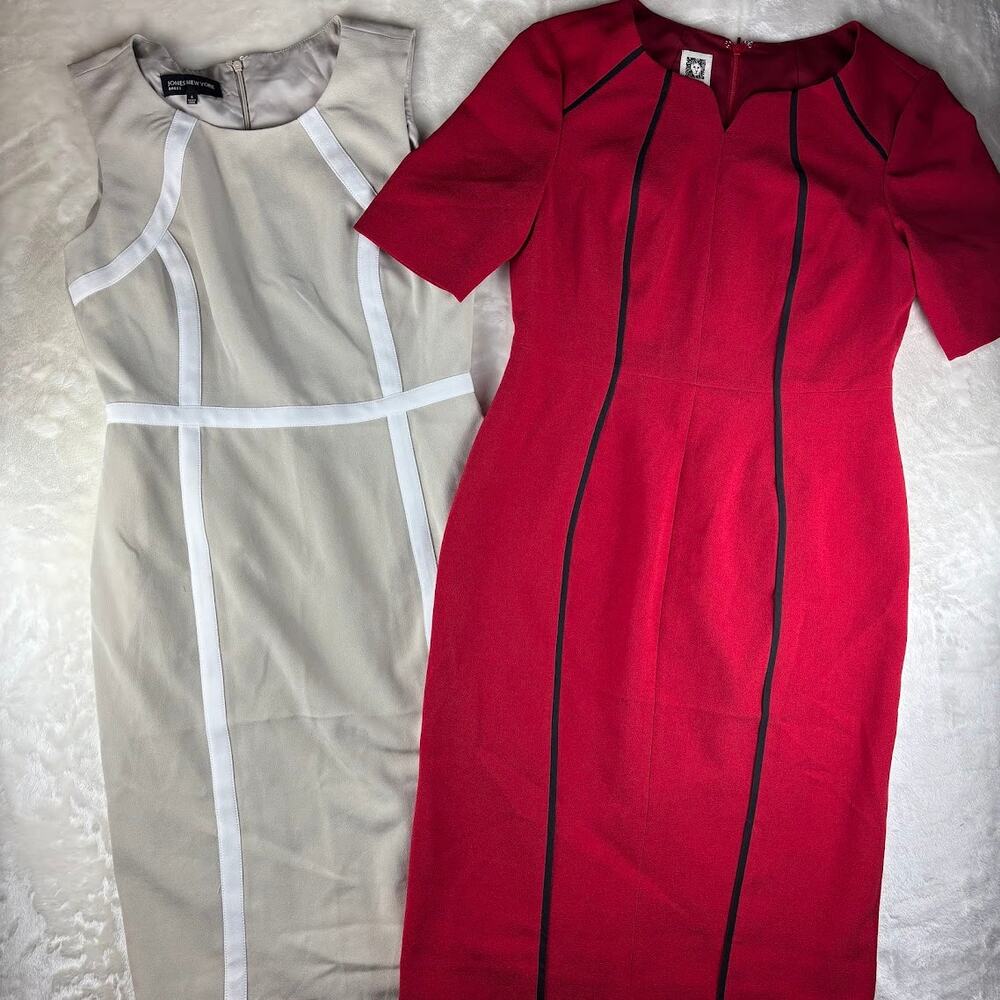 Dress Lot of 2 | Women's Size 4 Anne Klein 1/4 Sleeve, Jones New York Sleeveless
